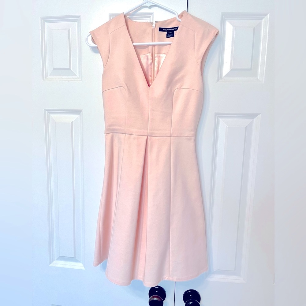 French Connection blush pink dress